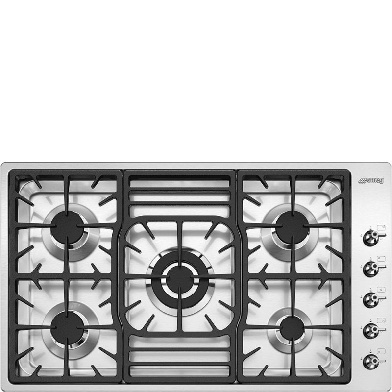 Placa Smeg PGF95-4,  Gas, Estética Clási