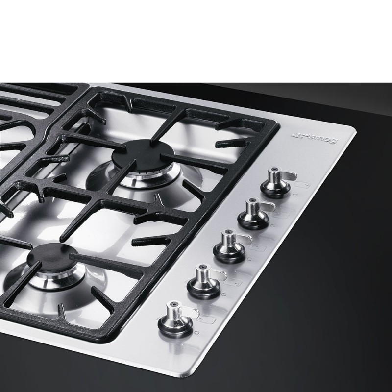 Placa Smeg PGF95-4,  Gas, Estética Clási