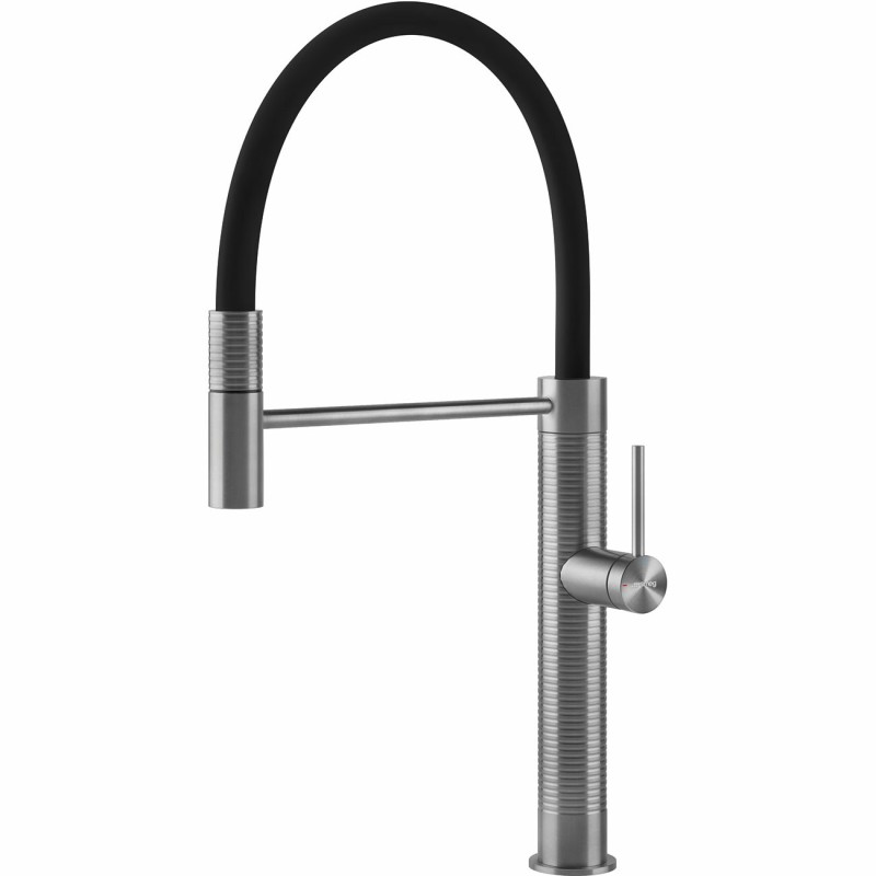 Grifo Smeg MID6SS, monomando, Acero inox