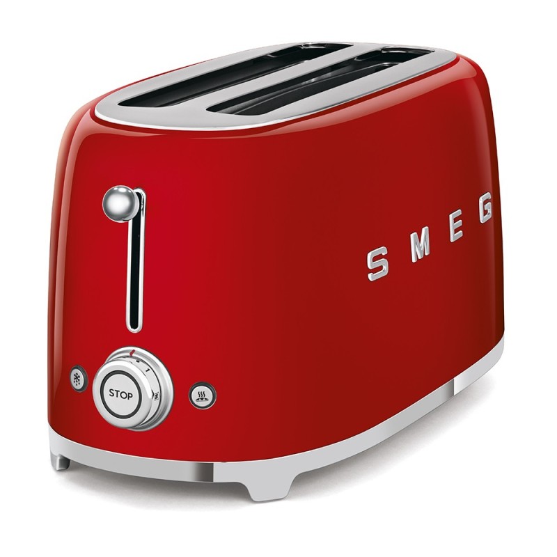 Tostador Smeg TSF02RDEU, 50' Style, Rojo