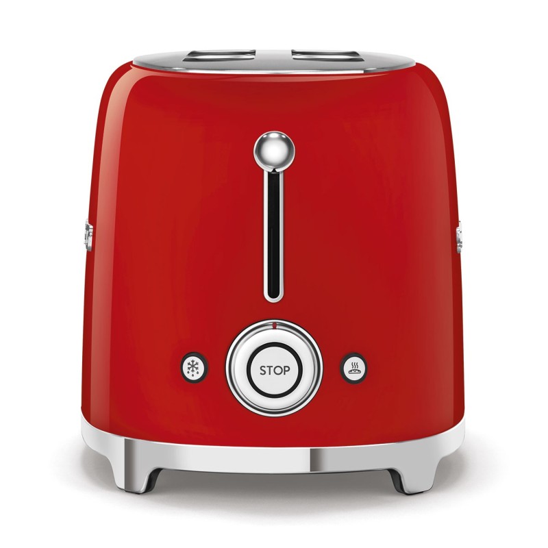 Tostador Smeg TSF02RDEU, 50' Style, Rojo