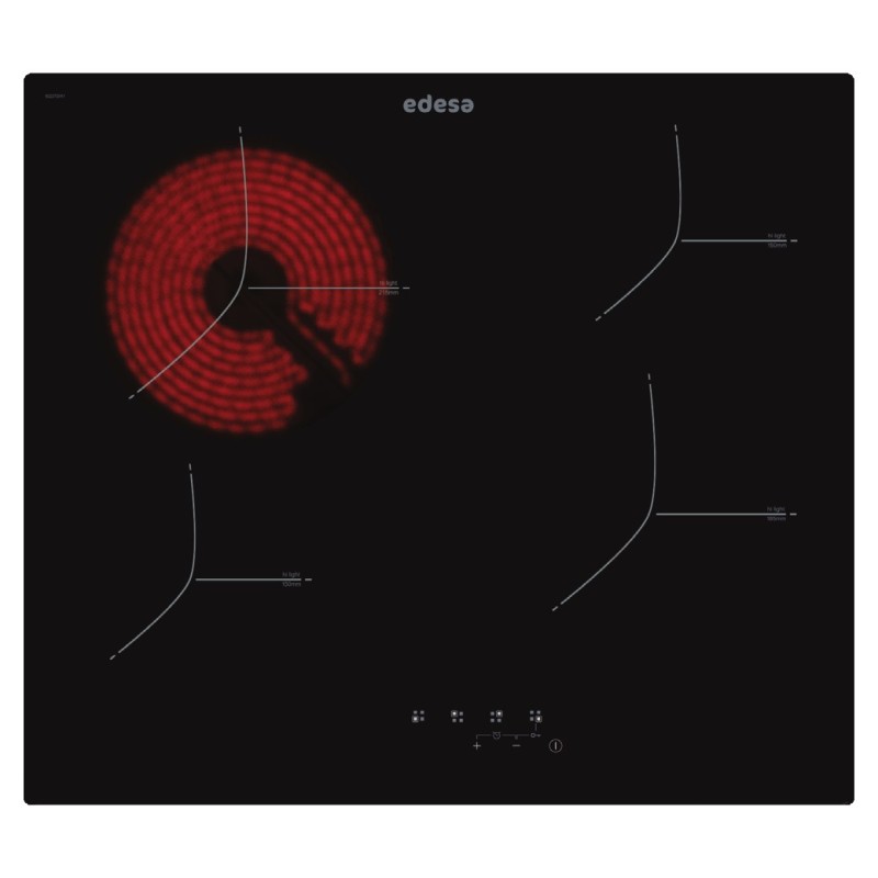 Vitro Edesa EVT6422RBK, borde redondeado