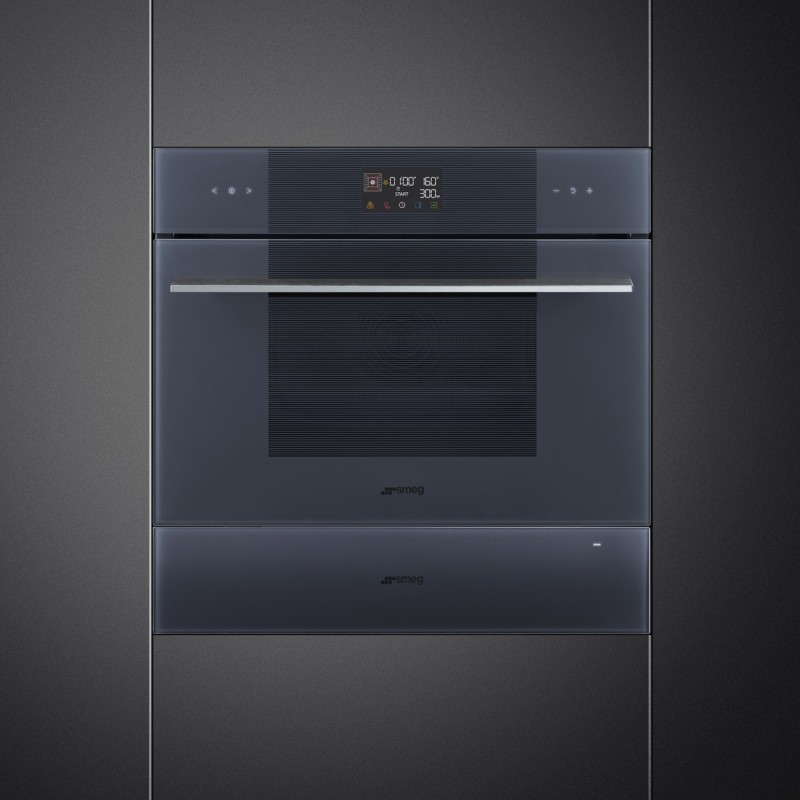 Horno + Micro Smeg SO4102M1G, Compacto 4
