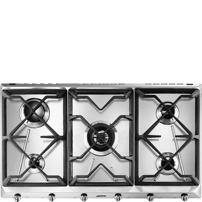 Placa Smeg SRV596GH5,  Gas, Estética Con
