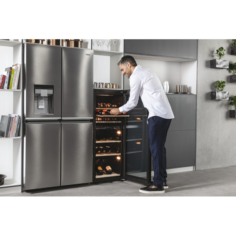 Vinoteca Haier HWS77GDAU1, Doble Zona 77