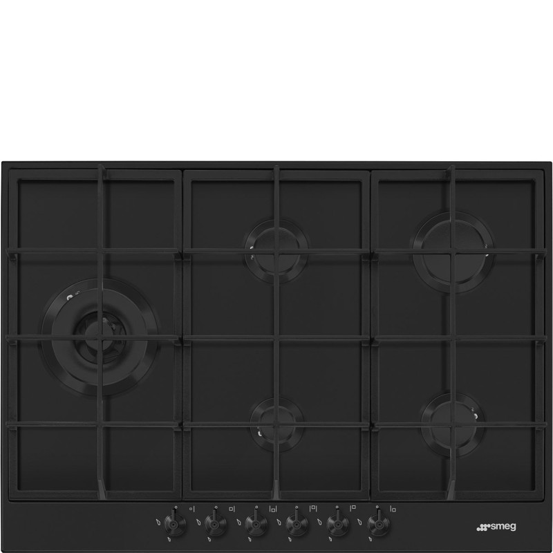 Placa Smeg PX375LMB,  Gas, Estética Clás
