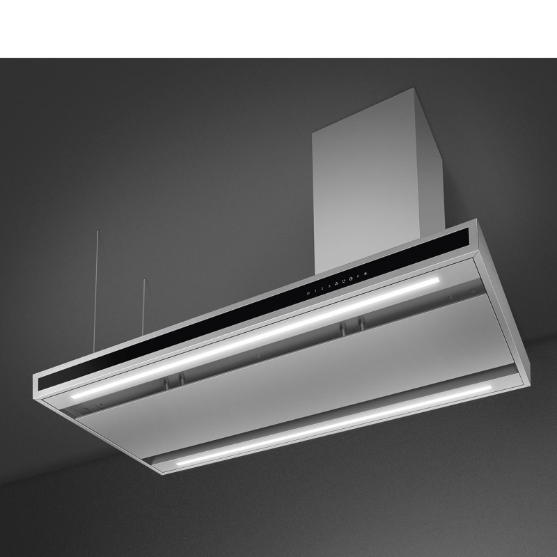 Campana Smeg KLTI12L4X,  isla, Estetica 