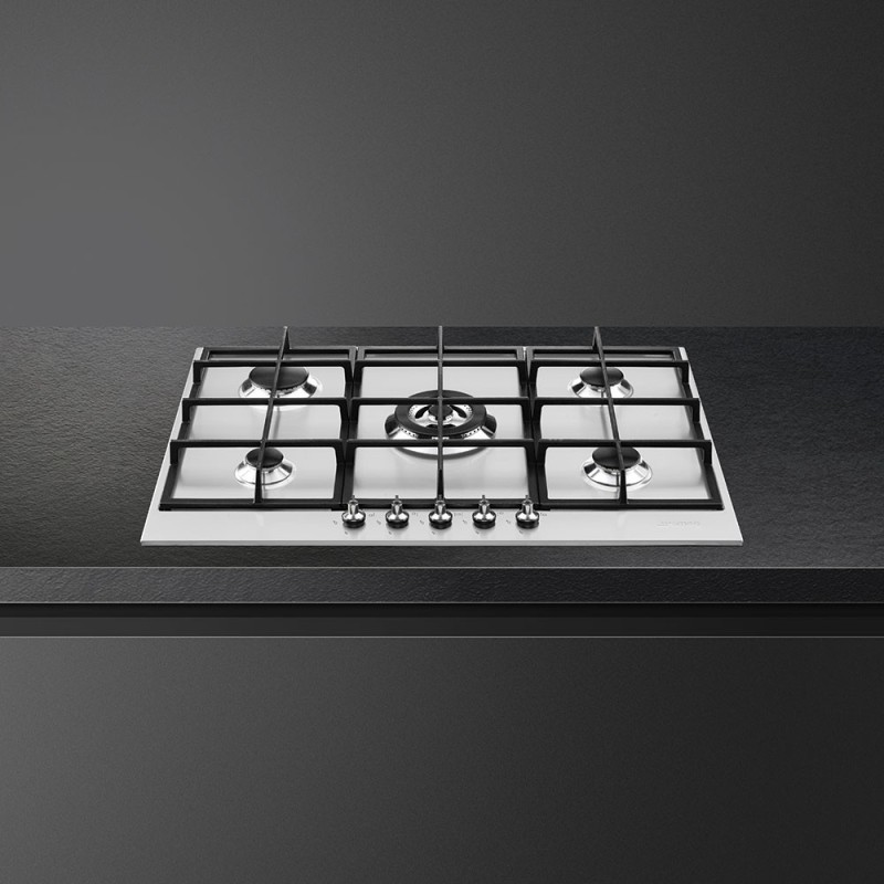 Placa Smeg PX375,  Gas, Estética Clásica