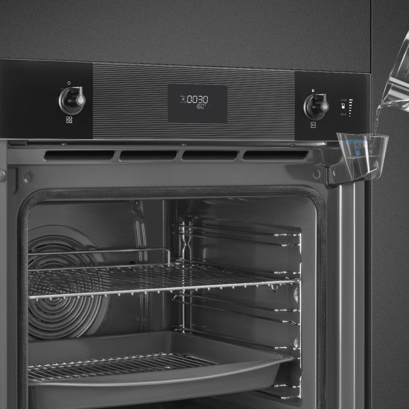 Horno Smeg SOP6101S2B3, de vapor con fun