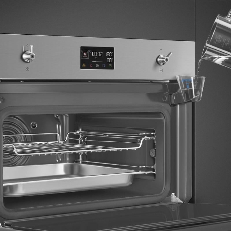 Horno Smeg SO4302S3X, Compacto 45 cm, Cl