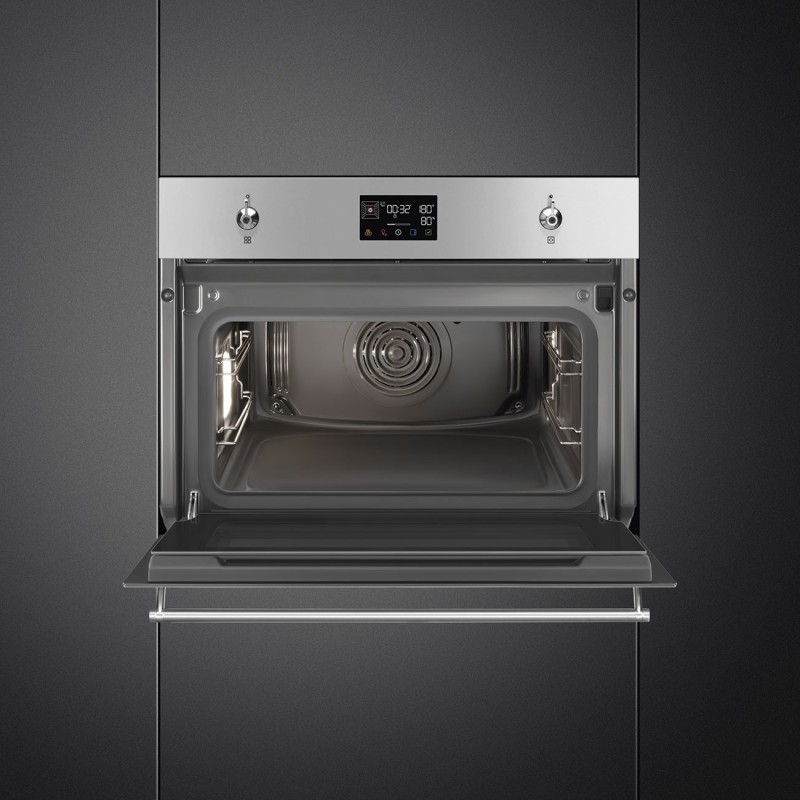 Horno Smeg SO4302S3X, Compacto 45 cm, Cl