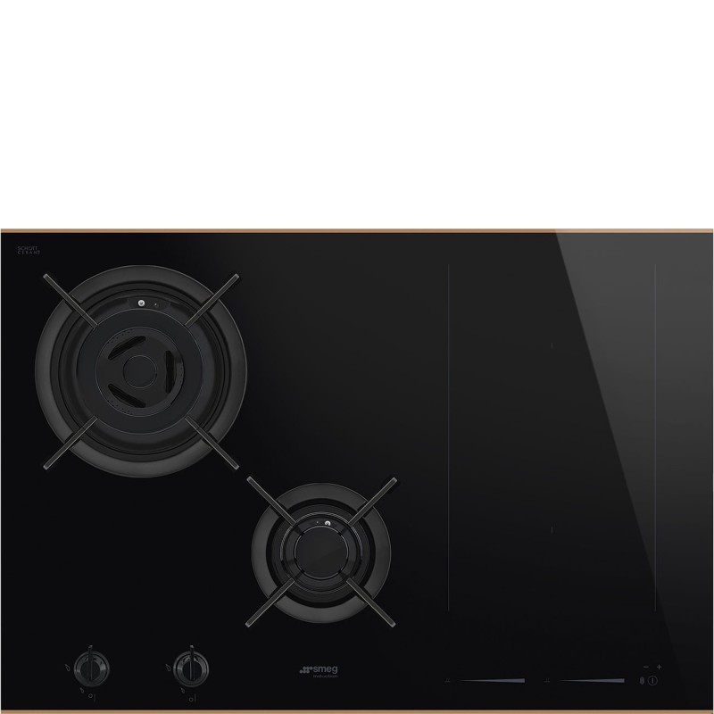Placa mixta Smeg PM6743R,  Mixta, Estéti