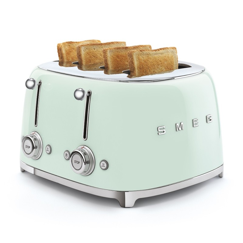Tostador Smeg TSF03PGEU, 50' Style, Verd