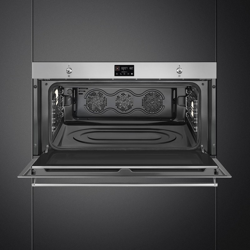 Horno Smeg SFR9302TX, 90x48 cm termovent