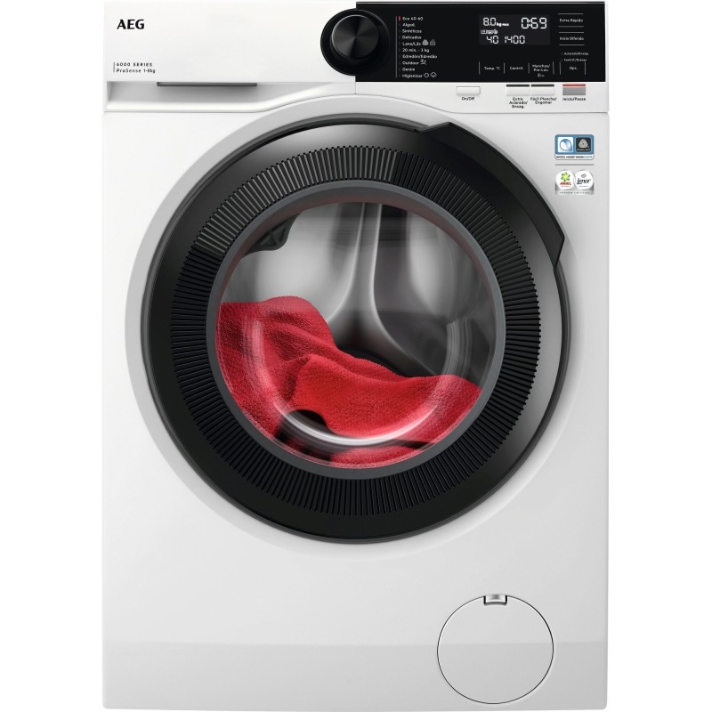 Lavadora AEG LFR6284N4B, ProSense, 8kg, 