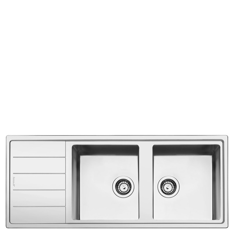 Fregadero Smeg LDR116-2, Acero Inoxidabl